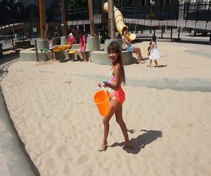 Kids can splash, climb, build, and create their own play structures at this playground. Photo by Jody Mercier