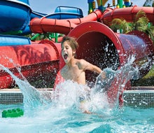 Slide on in, the water's fine. Photo courtesy of Legoland Water Park