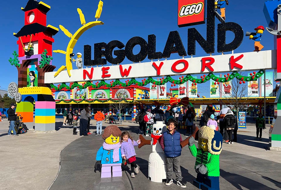 Legoland New York has gotten a seasonal makeover with plenty of festive fun, food, and attractions during its Holiday Bricktacular.
