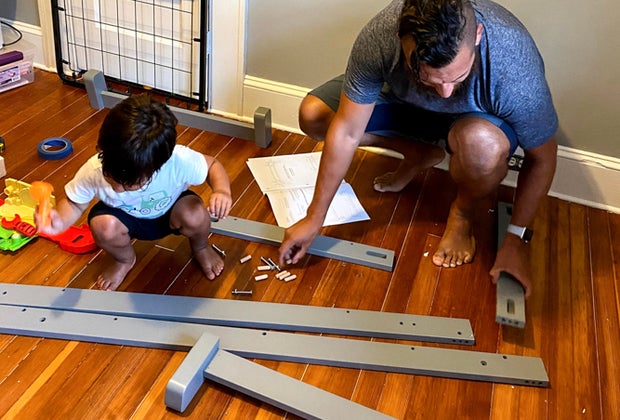 Preparing a child for a new baby: let them help with the nursery