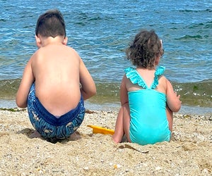 Bring water shoes for the rocky sand at Sunken Meadow State Park. Photo by Gina Massaro