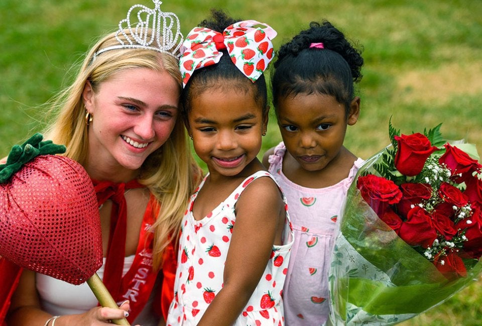 See the Strawberry Queen get crowned at the Mattituck Lions Club Strawberry Festival. Photo courtesy of the festival