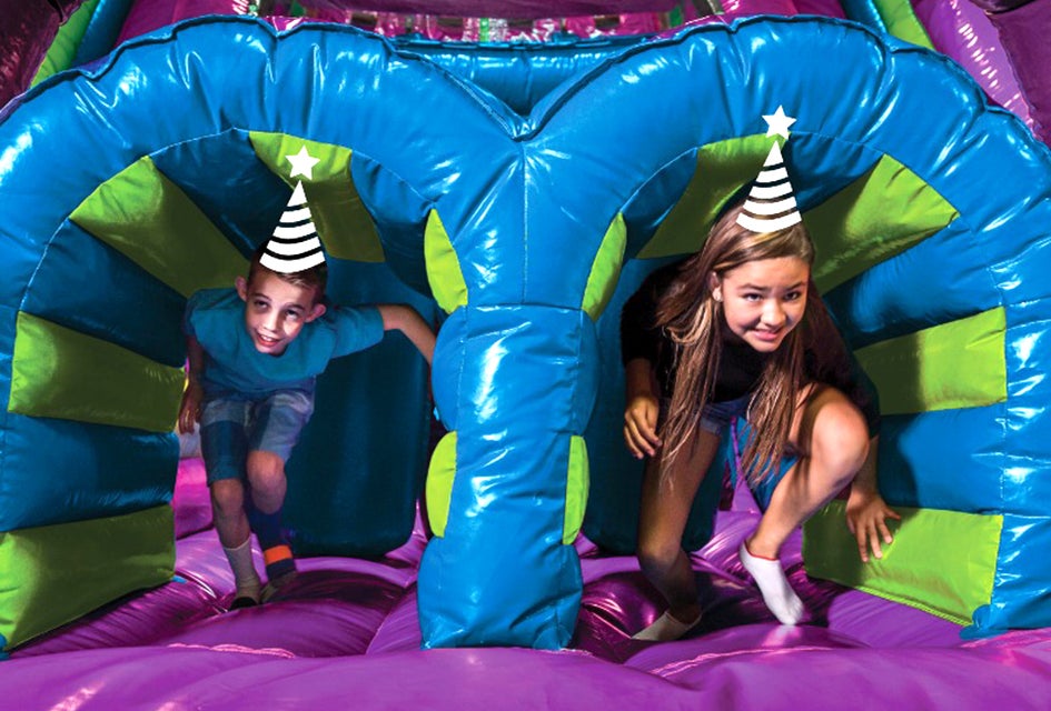 Pump It Up in Great Neck is a perfect spot for an indoor birthday party on Long Island. 