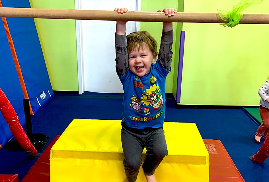 Preschoolers will get in the swing of things at the Little Gym. Photo by the author