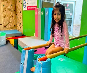 Little climbers can hang out at My Gym during winter break. Photo courtesy of My Gym Stony Brook