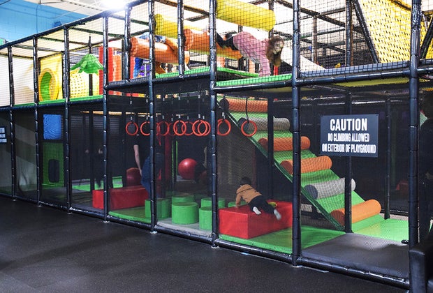 Xplore Commack indoor playground on Long Island: Xplore Commack's indoor play area
