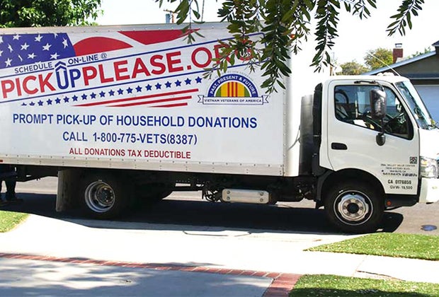 The Vietnam Vets will pickup your unwanted items or donations
