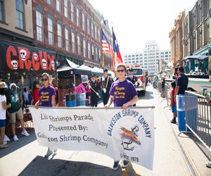 Enjoy a full day of tasty food, live music, and family fun at the Galveston Island Shrimp Festival. Photo courtesy of Captiv Creative.