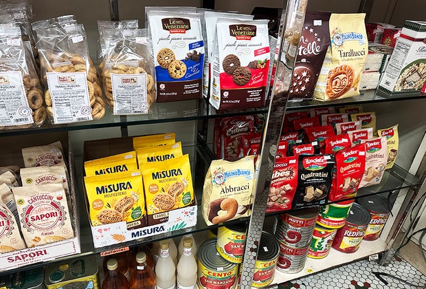 Things To Do in Little Italy with Kids: Piemonte Ravioli Company pastas and italian foods market