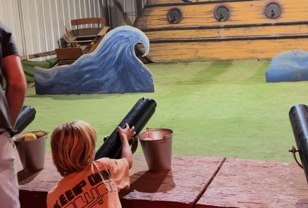 Pumpkin blasters at Live Oak Canyon Pumpkin Farm