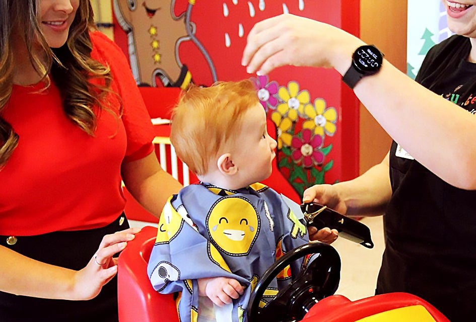 Cookie Cutters Haircuts for Kids has a colorful and inviting interior for little ones. Photo courtesy of Cookie Cutters