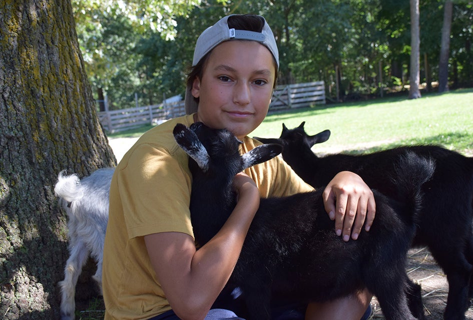 You'll find plenty of lovable animals at the Long Island Game Farm's Wild Play Farm.