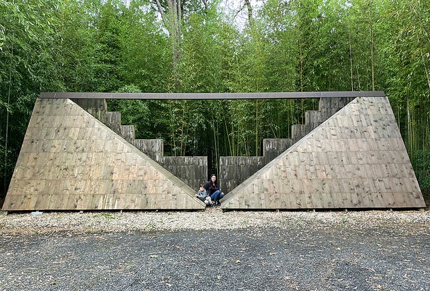 Claus Bury's Bridge Project at LongHouse Reserve on Long Island