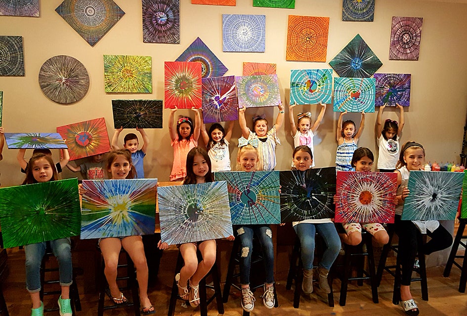 Casa De Spin in Massapequa offers a unique take on canvas-painting parties. Photo courtesy of the studio
