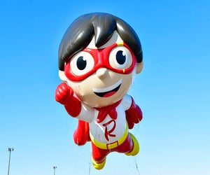 Be sure to tune in to see Red Titan from Ryan's World and many other giant balloons at the 94th annual Macy's Thanksgiving Day Parade. Photo by Eugene Gologursky/Getty Images for Macy's