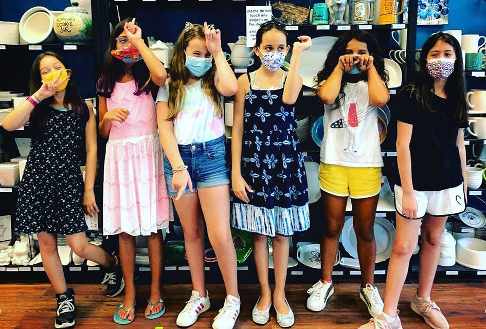 MADE offers several different party options in-studio or online via Zoom, materials included.