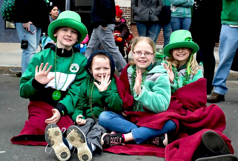 The annual Sound Shore St. Patrick's Day Parade marches through Mamaroneck on Sunday.