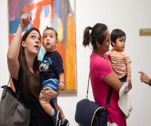 Enjoy an afternoon of fine arts and activities with the family during Sunday Family Studio./Photo courtesy of Trish Badger/The Museum of Fine Arts, Houston.