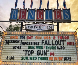 Bengies Drive-in Theatre features the biggest movie-theater screen in the US. Photo courtesy of the theatre, Facebook