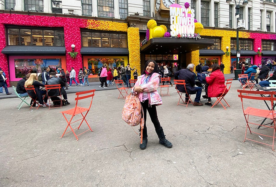 Macy's flagship store at Herald Square is a hub of activity in Midtown West no matter the season. 