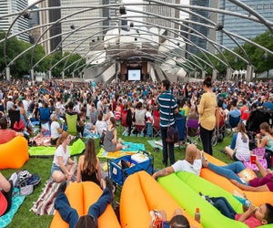 Enjoy the Summer Music  and Film Series at Millennium Park this summer.  Photo courtesy of the park