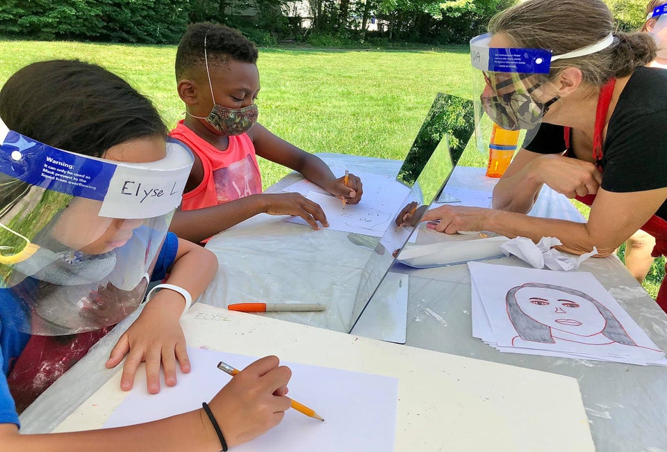 Kids receive safe, personal art instruction in Milton. Photo courtesy of Milton Art Center