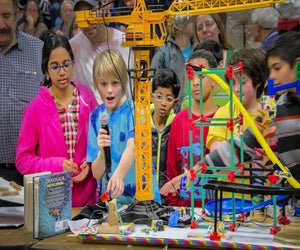 Exercise your brain after all that turkey eating at MIT's Chain Reaction Event. Photo courtesy of MIT Museum