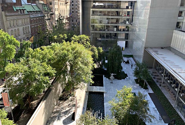 MoMA with kids: Sculpture Garden aerial view