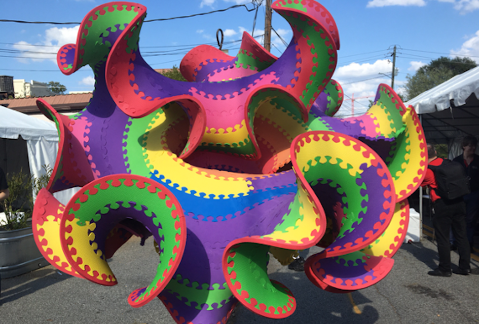 Join mathematician Chaim Goodman-Straus in constructing a breathtakingly beautiful model of hyperbolic space