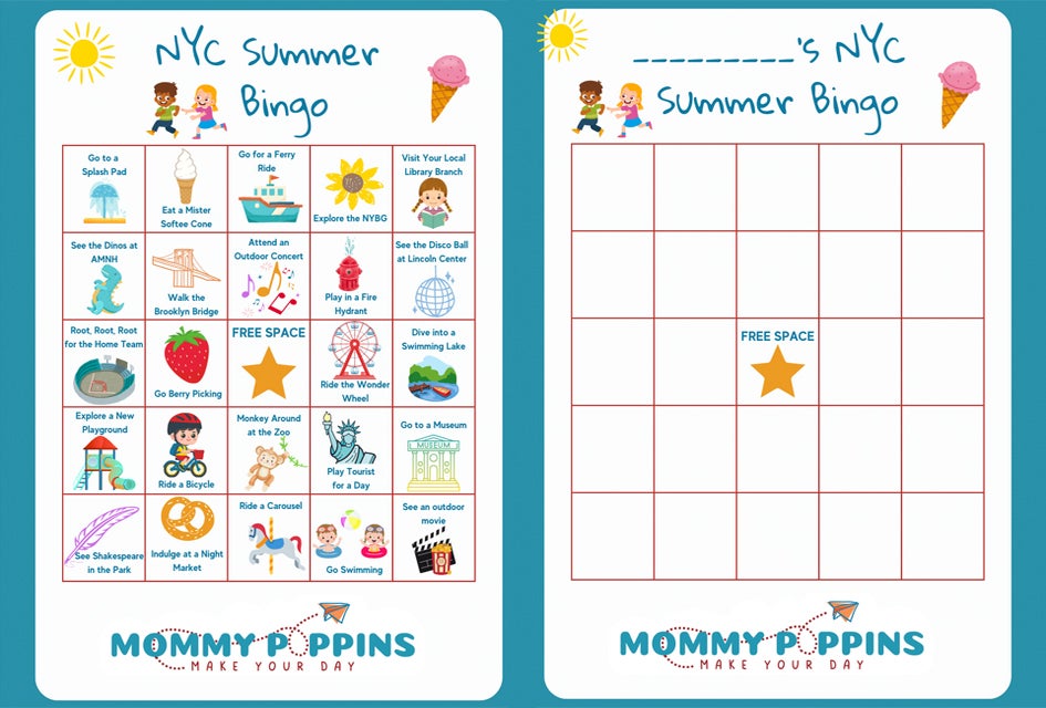 These FREE printable NYC Summer Bingo Cards provide a jumping-off point of exploration!