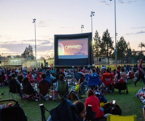 Free movies under the stars... Photo courtesy of Santa Ana Movies in the Park  via Facebook