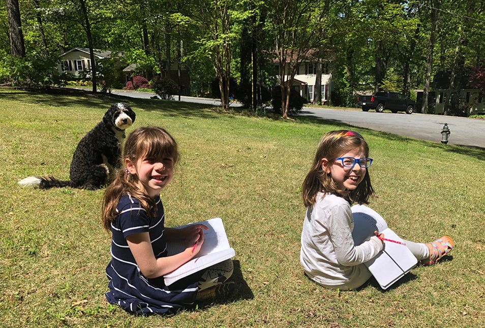 Enjoy Earth Day outdoors and let kids (and pups) spend time observing and learning about Mother Nature. Photo by author