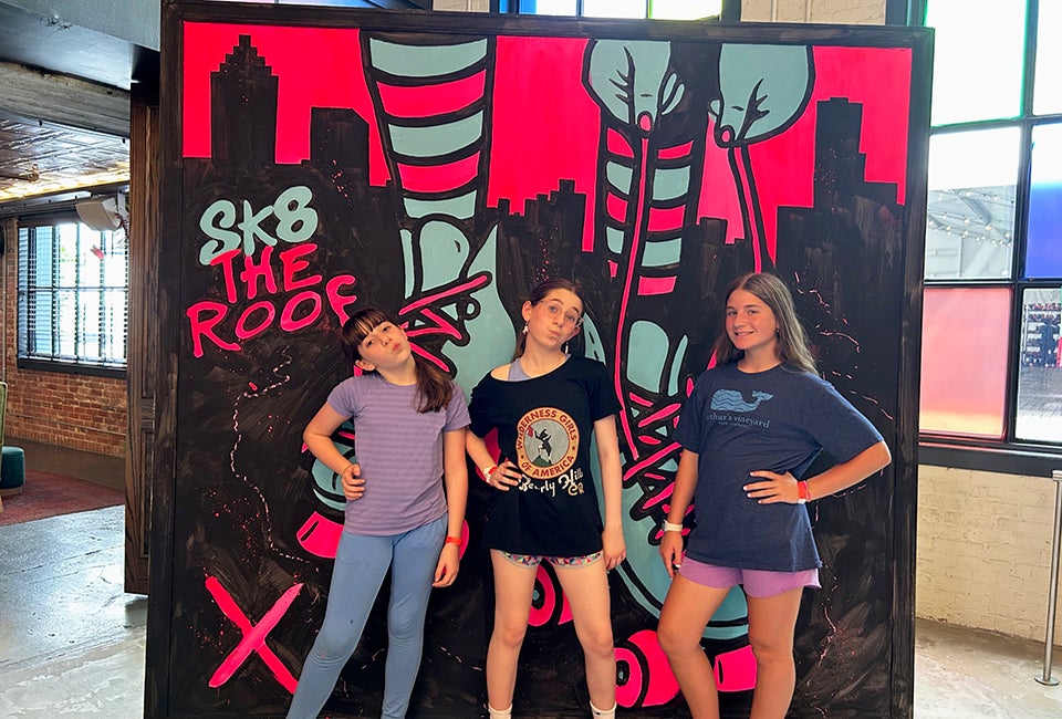 SK8 the Roof makes for an awesome summer activity, where kids can enjoy rooftop roller skating! Photo by author