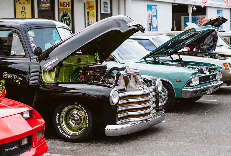 Car-loving dads will love a classic car show and cruise every Saturday in Kissimmee's Old Town. Photo courtesy Old Town Entertainment District