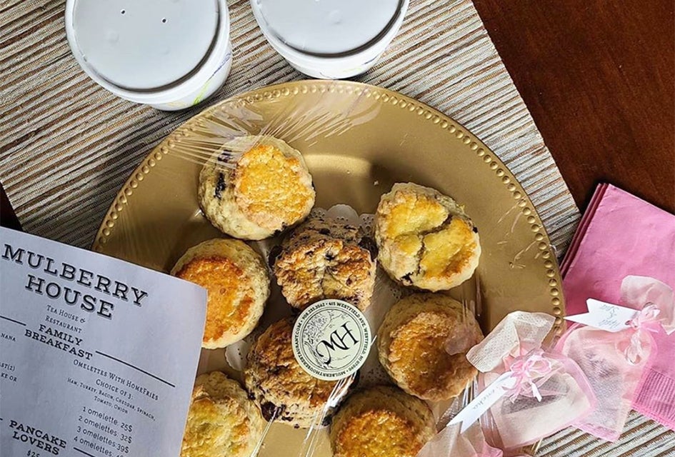 Mulberry House will delivers!  Mom might just love a tea and scone delivery. 