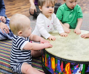 Making music as a group can be pure magic! Photo courtesy of Music Together® with Soulshine Arts