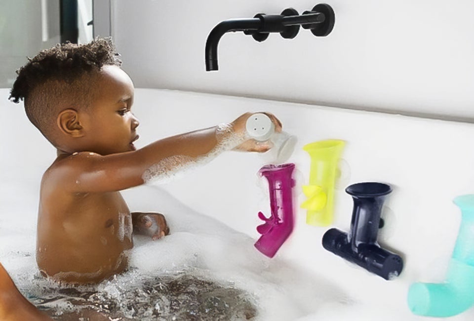 Take water play to the next level with Boon Building Bath Pipes.