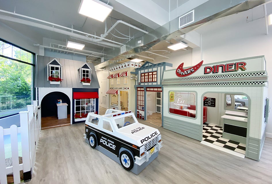 Paper Street's play space is modeled as a town in miniature, giving little Garden State residents plenty of room to romp and roam.