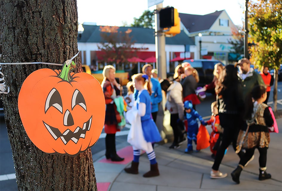 Morristown is one of many NJ towns hosting an annual Halloween trick-or-treat! Photo courtesy of the Morristown Partnership