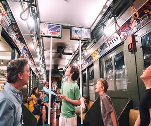 During the Party on Wheels at the New York Transit Museum, vintage R1/9 subway cars dating to the 1930s will shuttle passengers to Hoyt-Schermerhorn station and back. Photo courtesy of the museum