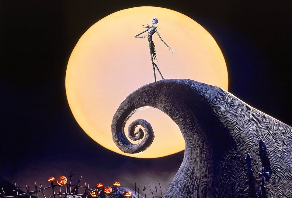 Jack Skellington gives a new meaning to Christmas Spirit in The Nightmare Before Christmas, which is one of the free outdoor movies streaming in NYC this October. 