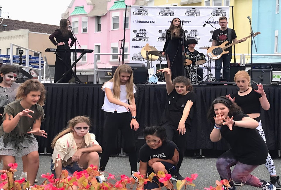 As part of AddamsFest, Quimby Street in Westfield closes to traffic and transforms into an Addams-centric street fair. Photo by author