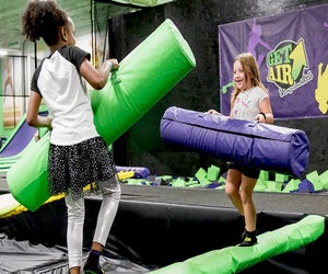 Catch Air’s features include a 3-story play structure and a ball cannon. Photo courtesy of the venue