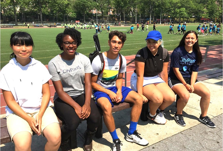 City Parks Foundation interns work in a pair of different programs lending their knowledge to youngsters. Photo courtesy of the foundation