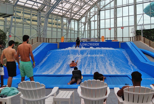 Visiting Island Waterpark in Atlantic City: flowrider