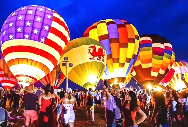 hot air balloons in New Jersey NJ Lottery Festival of Ballooning