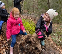 Rancocas Nature Center has a trail that's perfect for winter hikes with younger kids. Photo by Lisa Warden