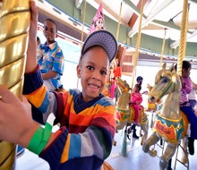 Celebrate at the Prospect Park Carousel with two hours of unlimited rides and a shady spot for a birthday picnic. Photo by Paul Martinka