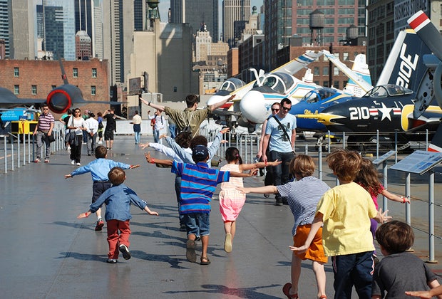 Birthday party places in NYC Intrepid Sea, Air, and Space Museum
