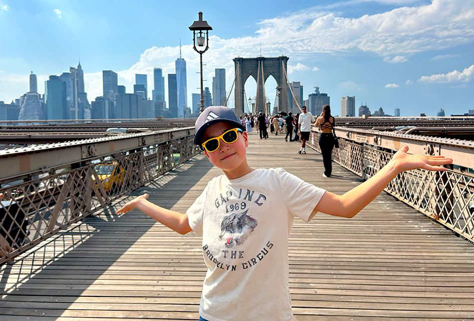A walk across the Brooklyn Bridge is a fun diversion—and photo-op—in any season. Photo by Diana Kim